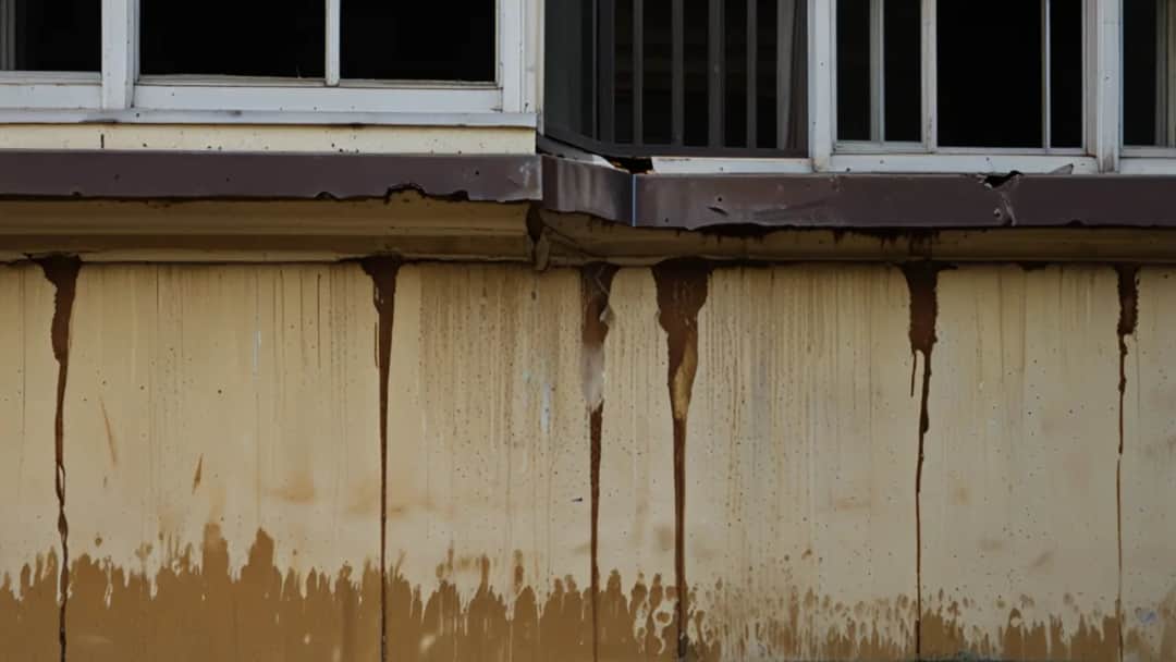 Zacieki na elewacji pod parapetem - przyczyny i skuteczne usuwanie